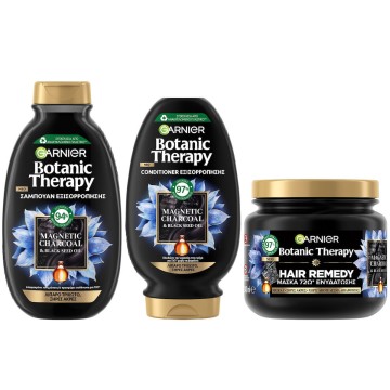Garnier Promo Botanic Therapy Magnetic Charcoal Shampoo 400ml, Cond... Garnier Promo Botanic Therapy Magnetic Charcoal Shampoo 400ml, Cond...
