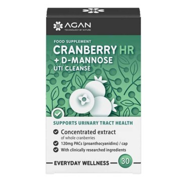 Agan Cranberry HR + D-Mannose UTI Cleanse 30 Φυτικές Κάψουλες