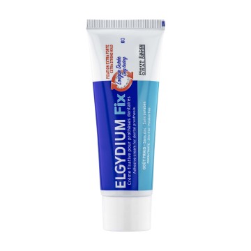 Elgydium Fix Tenue Extra Forte, Crème Fixatrice pour Prothèses Prothèses à Tenue Très Forte 45 g