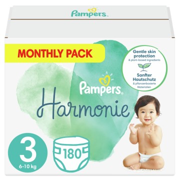 Pampers Monthly Harmonie No3 (6-10kg) 180τμχ