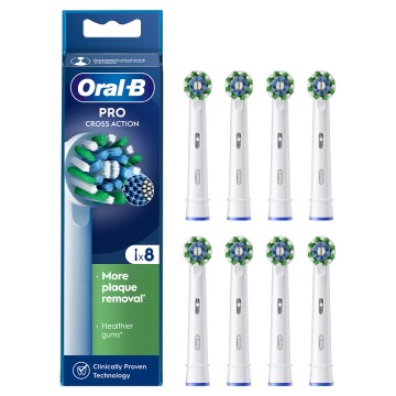 Oral-B Pro Cross Action Ανταλλακτικά, 8 τεμάχια Oral-B Pro Cross Action Ανταλλακτικά, 8 τεμάχια