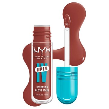 Nyx Lip I.V. Hydrating Gloss Stain 18 Drippin Nude, 5ml
