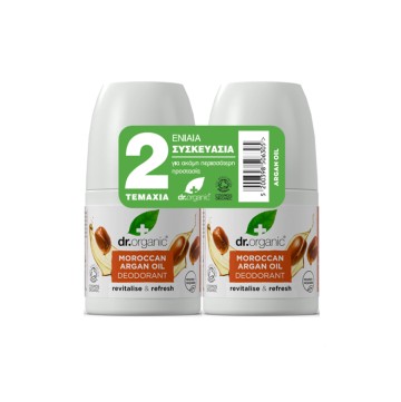Dr.Organic Moroccan Argan Oil Deodorant, 2x50ml Dr.Organic Moroccan Argan Oil Deodorant, 2x50ml