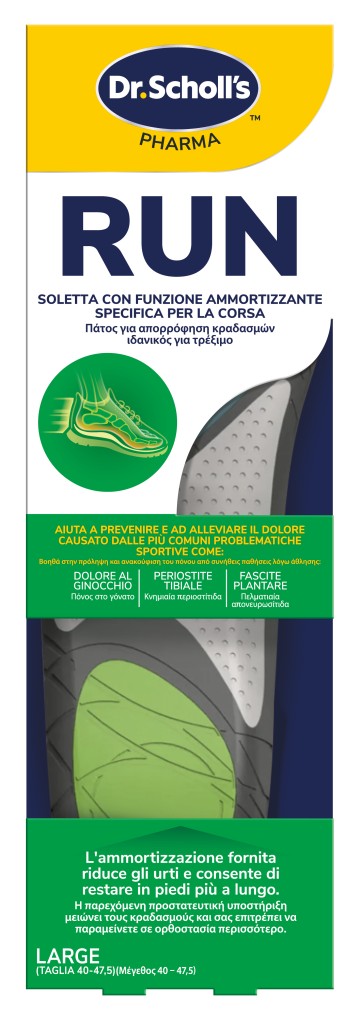 Dr.Scholls Run, Πάτοι Ιδανικοί για Τρέξιμο Large (40-47.5), 1 Ζεύγος
