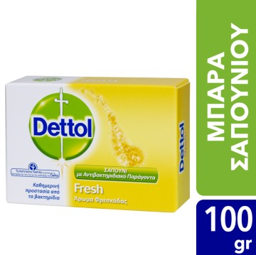 Мыло Dettol Fresh антибактериальное с ароматом свежести 100г