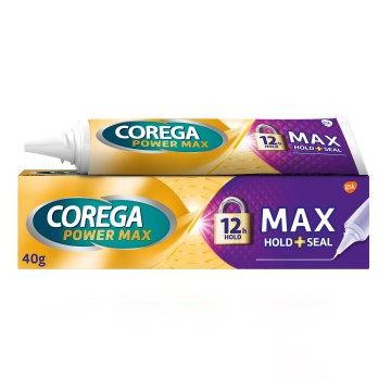 Corega Max Hold & Seal Фиксиращ крем за изкуствени протези 40гр