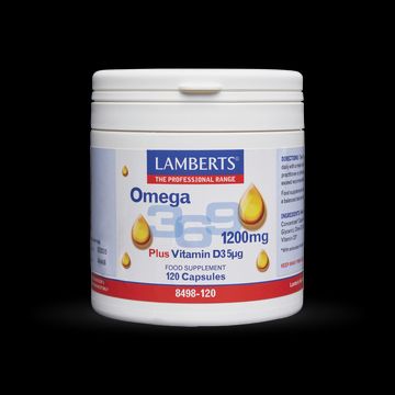 Lamberts Omega 3 6 9 1200mg Συνδιασμός Λιπαρών Οξέων 120 Κάψουλες Lamberts Omega 3 6 9 1200mg Συνδιασμός Λιπαρών Οξέων 120 Κάψουλες