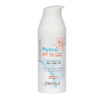 Froika Suncare Physical Cream SPF50 Tinted, Αντηλιακή Κρέμα Προσώπου με Χρώμα 50ml