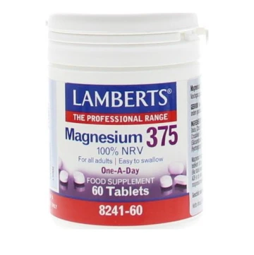 Lamberts Magnesio 375 mg 100% VRN uno al día 60 comprimidos