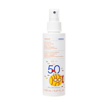 Korres Yoghurt Kids Sunscreen Spray Body & Face SPF50, 150ml Korres Yoghurt Kids Sunscreen Spray Body & Face SPF50, 150ml