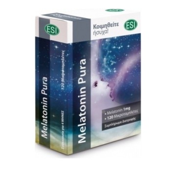 ESI Melatonin Pura 1mg 120 ταμπλέτες ESI Melatonin Pura 1mg 120 ταμπλέτες