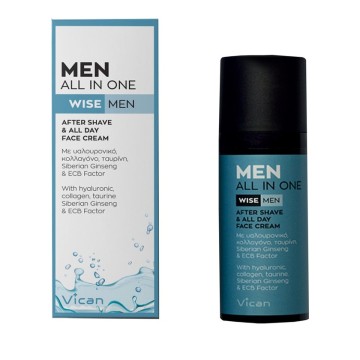 Vican Men All In One After Shave & All Day Crème Visage 50 ml