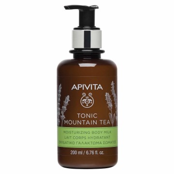 Apivita Tonic Mountain Tea Moisturizing Body Milk, Feuchtigkeitsspendende Körpermilch 200ml