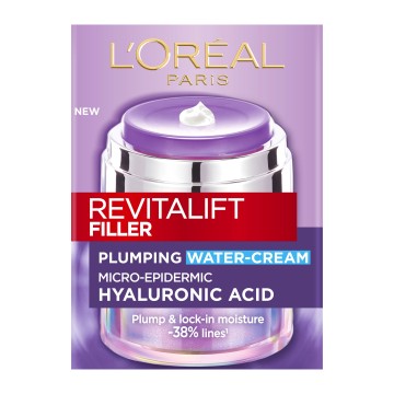 LOreal Paris Revitalift Filler Crema rimpolpante all'acqua con acido ialuronico 50 ml