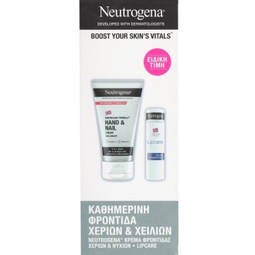Neutrogena Promo Hand & Nail Non Greasy Cream 75ml & Lipcare for Dr...
