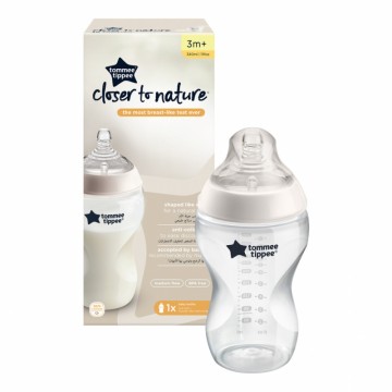 Shishe për bebe Tommee Tippee më afër natyrës me prurje mesatare 340ml 3m+