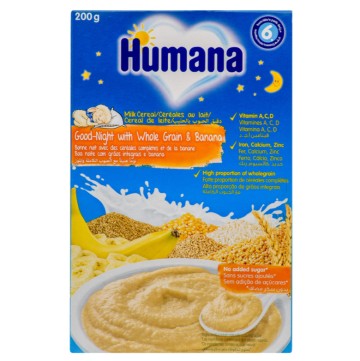 Krem për fëmijë Humana për gjumë të ëmbël me banane 6m+ 200gr