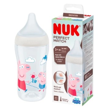 Nuk Μπιμπερό Perfect Match Peppa Pig με Θηλή Σιλικόνης 3m+, 260ml Nuk Μπιμπερό Perfect Match Peppa Pig με Θηλή Σιλικόνης 3m+, 260ml