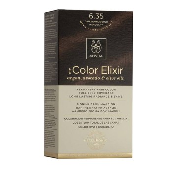Apivita My Color Elixir 6.35 Краска для волос Темно-русый Мед Красное дерево