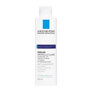 La Roche Posay Kerium Gel Shampoo Шампунь против жирной перхоти с микроотшелушивающим действием, 200мл