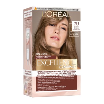 LOreal Paris Excellence Creme Βαφή Μαλλιών 7U Φυσικό Ξάνθο 48ml LOreal Paris Excellence Creme Βαφή Μαλλιών 7U Φυσικό Ξάνθο 48ml