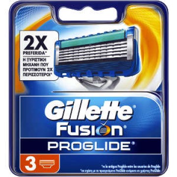 Gillette Fusion Proglide Manuel Pièces de rechange 3pcs