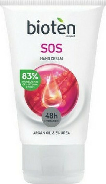 Bioten SOS 48-Hour Argan Oil & 5% Urea Hand Cream 50ml