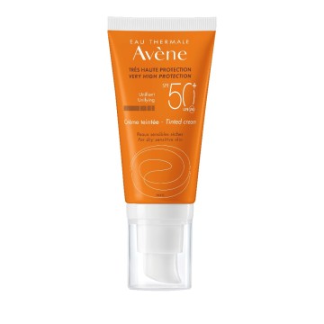Avène Soins Solaires Creme Teintee SPF50+ protezione solare viso colorata per pelli secche/sensibili 50 ml