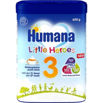 Humana Optimum 3 Little Heroes Milk Powder 12m+ 650gr