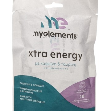 My Elements Xtra Energy с фруктовым вкусом, 10 шипучих таблеток