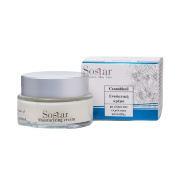 Sostar Cannabidiol Ενυδατική Κρέμα Προσώπου, 50ml
