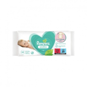 Pampers Sensitive Baby wipes 52pcs