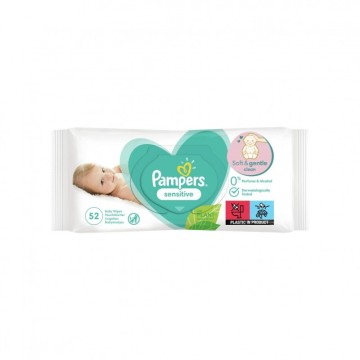 Pampers Sensitive Μωρομάντηλα 52τμχ