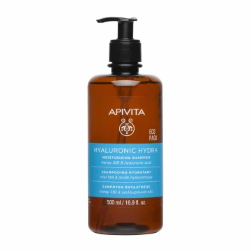 Shampooing hydratant Apivita Hyaluronic Hydra à l'acide hyaluronique et au miel,...