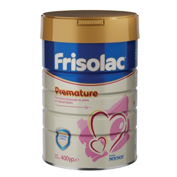 Frisolac Lait en Poudre Nutrition Spécial Prématuré pour Bébés Prématurés & Insuffisants Poids Jusqu'à 6 Mois 400gr