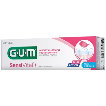 Gum Sensivital +, Οδοντόκρεμα Κατάλληλη για Ευαίσθητα Ούλα και Δόντια 75ml