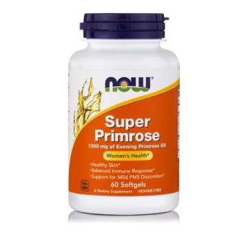 Now Foods Super Primrose 1300 мг 60 капсул