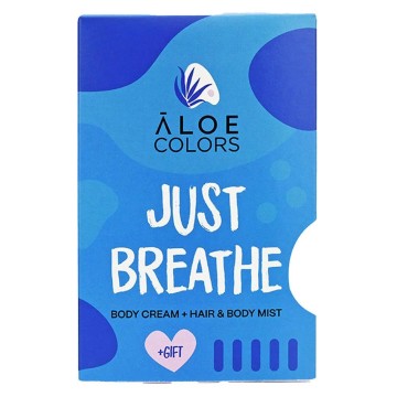 كريم الجسم الترويجي Just Breathe من Aloe Colors 100 مل ورذاذ الشعر/الجسم 100 مل