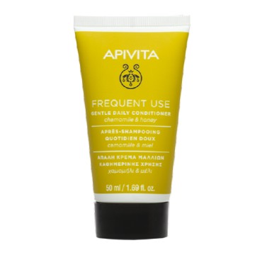 Apivita Gentle Daily Conditioner pour tous types de cheveux à la camomille et au miel 50 ml