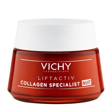 Vichy Liftactiv Collagen Specialist Nuit, Crème Visage Nuit Anti-âge 50 ml