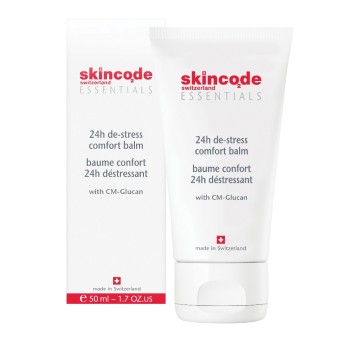 Skincode 24h De Stress Baume Confort, Crème Visage Hydratante/Anti-âge Peaux Sèches 50 ml