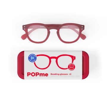 Popme Reading Glasses Roma Cherry Red