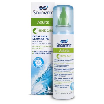 Sinomarin Adults Spray, Υπέρτονο Φυσικό Αποσυμφορητικό Ενηλίκων 125ml Sinomarin Adults Spray, Υπέρτονο Φυσικό Αποσυμφορητικό Ενηλίκων 125ml