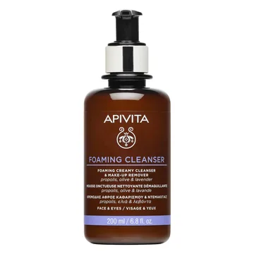Apivita Cleansing Mousse Nettoyante Crémeuse Visage et Yeux à l'Huile...