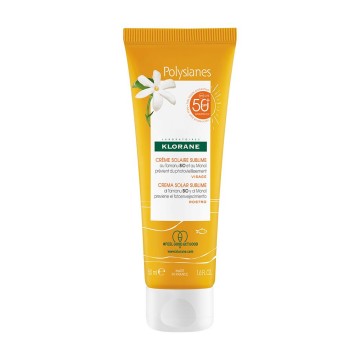 Klorane Polysianes Sunscreen Face Cream SPF50+ with Tamanu BIO & Monoi 50ml