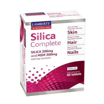Lamberts Silica Complete, 200 mg y MSM 300 mg, piel, cabello y uñas, 60...