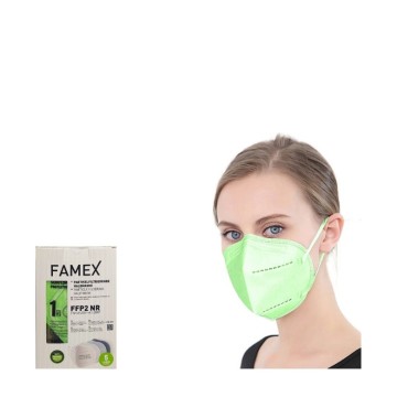Famex Μάσκα Προστασίας FFP2 Λαχανί 10 τεμάχια