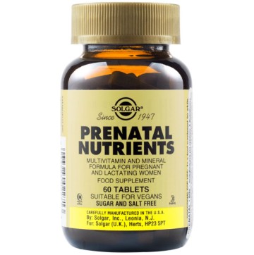 Solgar Prenatal Nutrients, 60 таблетки
