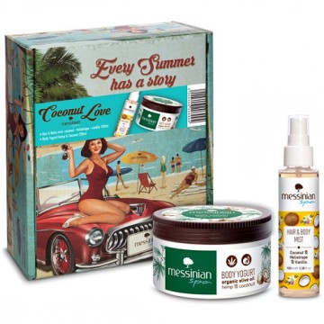 Messinian Spa Promo Box Coconut Love Hair & Body Mist Coconut-Helio...
