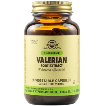 Solgar Valerian Root Extract Στρές - Αϋπνία 60 Capsules